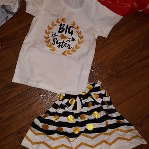 Matching big sister outfit 4T-5T NEW